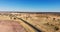 Aerial view over the endless landscape of the australian outback