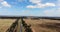 Aerial view over the endless landscape of the australian outback