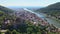 Aerial view over the famous city of Heidelberg Germany