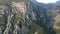 Aerial view over the famous ridomo gorge in mountainous Mani area in Messenia, Peloponnese, Greece