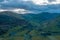 Aerial View over Hartsop Village in Lake District