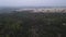 Aerial view over Keshet forest Lower Galilee, Israel Keshet forest in spring, Drone shot, Lower Galilee, Israel