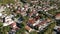 Aerial view over Konitsa town. Tymfi mount, Zagori, Epirus, Greece, Europe