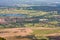 Aerial view over lake Staffelsee and Murnau