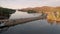 Aerial View Over Long Lake Adirondack Park Mountains New York USA