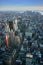 Aerial view over lower Manhattan, New York