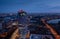 Aerial view over the modern office buildings, north Bucharest, Sky Tower