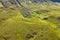 Aerial View Over Mountain Slope in Scottish Highlands