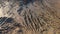 Aerial view over mud volcanoes