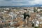 Aerial view over the old Town of granada