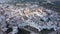 Aerial view over Ostuni in Italy also called the white city