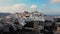 Aerial view over Ostuni in Italy also called the white city