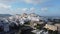 Aerial view over Ostuni in Italy also called the white city