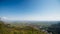 Aerial view over the Ribeauville in France Alsace