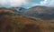 Aerial View over Scenic Hillside in Lake District