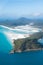 Aerial view over whiteheaven beach and turquoise water at bay