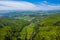 Aerial view of Owl Mountains, Poland, Lower Silesia