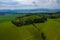 Aerial view of Owl Mountains, Poland, Lower Silesia