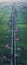 Aerial View Of Paddy Fields Surrounded By Buildings, Malaysia