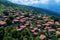 Aerial view of Palaios Panteleimonas is a mountain village, northern Greece