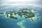 Aerial view of Palau\'s famous seventy islands