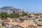 Aerial view of Palermo with old houses, churchs and monuments, Sicily, Italy