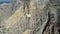 Aerial view of of Panagia Hozovitissa monastery on Amorgos island