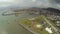 Aerial view of Panama City skyline and highway