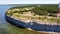 Aerial view of the Panga cliff in Estonia