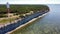 Aerial view of the Panga cliff in Estonia