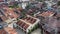 Aerial view panning Khoo Kongsi Chinese clan association