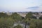 Aerial view panorama of Avignon in Provence France