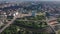 Aerial view. Panorama of the city of Kaliningrad, summer sunny day.