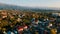 Aerial view panorama of cityscape in Almaty