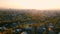 Aerial view panorama of cityscape in Almaty