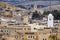 Aerial view panorama of the Fez el Bali medina Morocco. Fes el Bali was founded as the capital of the Idrisid dynasty between 789
