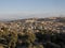 Aerial view panorama of the Fez el Bali medina Morocco. Fes el Bali was founded as the capital of the Idrisid dynasty between 789