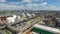 Aerial View Panorama of Modern Oil Refinery Plant