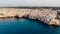 Aerial View panorama of town Polignano a Mare