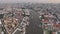 Aerial view panoramic view of Wat Pho (Wat Phra Chetuphon) and Wat Arun , Bangkok, Thailand