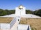 Aerial view of Pantheon of National Revival Heroes in Ruse, Bulgaria