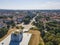 Aerial view of Pantheon of National Revival Heroes in Ruse, Bulgaria