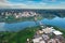 Aerial view of the Paraguayan city of Ciudad del Este