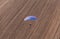 Aerial view of paramotor flying over the harvest field