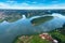 Aerial view of Parana River