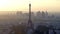 Aerial view of the Paris skyline