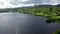 Aerial view of Parke's Castle, in County Leitrim, Ireland.