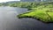 Aerial view of Parke's Castle, in County Leitrim, Ireland.