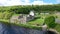 Aerial view of Parke's Castle, in County Leitrim, Ireland.