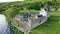 Aerial view of Parke's Castle, in County Leitrim, Ireland.